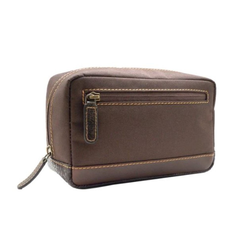 Boconi Garth Traveler Bag Brown Tote Mens Toiletry Bag NWT